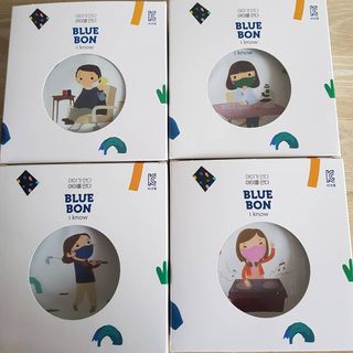 [블루 본 아이노우] 유아용 컬러마스크 40 PCS SET 2중 택 1 — 5점을 준 리뷰어가 2021년 4월 올린 사용 사진