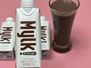 이너프 뮐크 초콜릿맛 — 5점을 준 리뷰어가 2022년 10월 올린 사용 사진