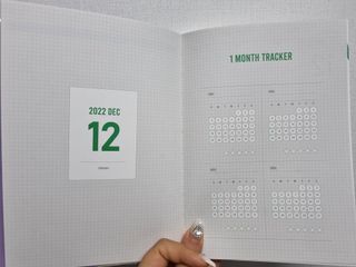 리훈 2023년 아이라이크 모눈 다이어리 미니달력 세트 — 5점을 준 리뷰어가 2022년 11월 올린 사용 사진