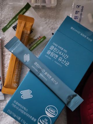 클린24시간 슬림앤유산균 1박스 (3.5g X 15포) — 5점을 준 리뷰어가 2023년 3월 올린 사용 사진
