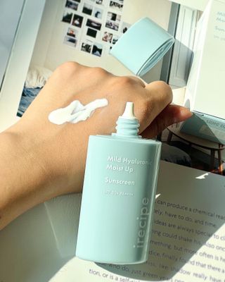 아이레시피 마일드 히알루로닉 모이스트 업 선스크린 SPF50+ PA++++ — 5점을 준 리뷰어가 2023년 6월 올린 사용 사진