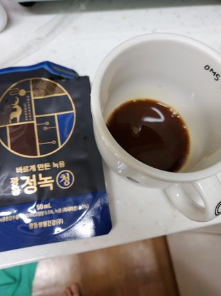 광동생활건강 [광동] 바르게 만든 녹용, 광동정녹청 30포. — 5점을 준 리뷰어가 2022년 1월 올린 사용 사진