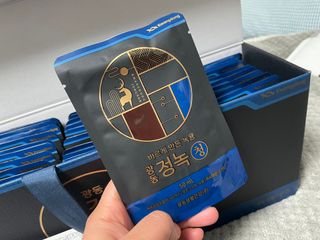 광동생활건강 [광동] 바르게 만든 녹용, 광동정녹청 — 5점을 준 리뷰어가 2022년 1월 올린 사용 사진