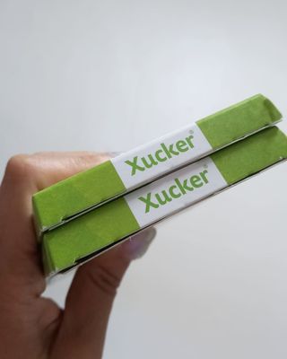 당류2g 자일리톨로 단맛을낸 슈카 퓨어비건 무설탕초콜릿 Xucker vegan 2개입 — 5점을 준 리뷰어가 2021년 4월 올린 사용 사진