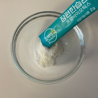 [유산균] 오마이락 장편한습관 프로바이오틱스 30P — 5점을 준 리뷰어가 2022년 11월 올린 사용 사진