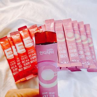인디닥터 면역 생생 핑크 이뮨 젤리 + 타이탄 BCAA 프로틴 젤리스틱 — 5점을 준 리뷰어가 2022년 6월 올린 사용 사진