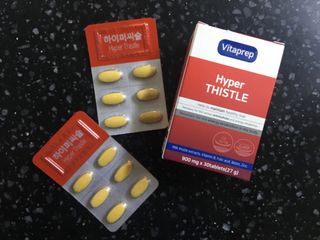 뉴트리션팩토리 비타프렙 하이퍼씨슬 밀크씨슬 900mg — 4.5점을 준 리뷰어가 2021년 8월 올린 사용 사진