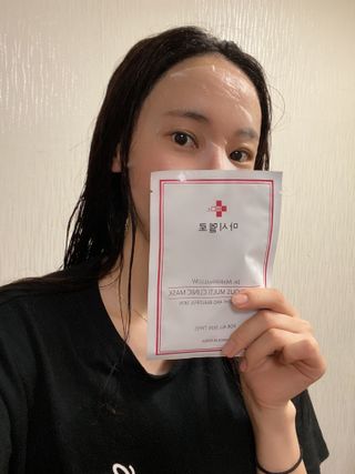 닥터마시멜로 마블러스 멀티 클리닉 마스크 — 5점을 준 리뷰어가 2021년 5월 올린 사용 사진