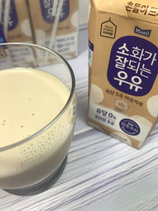 소화가 잘되는 우유 국산 5곡 미숫가루 — 5점을 준 리뷰어가 2021년 9월 올린 사용 사진
