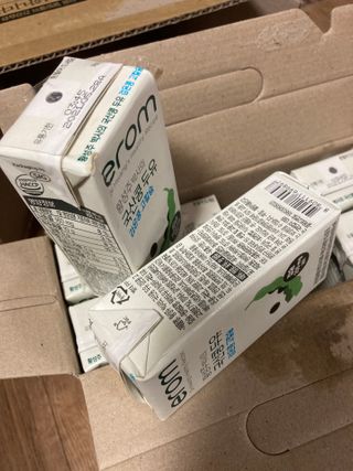 이롬 erom 황성주박사의 국산콩 두유 검은콩 고칼슘 — 4점을 준 리뷰어가 2020년 12월 올린 사용 사진