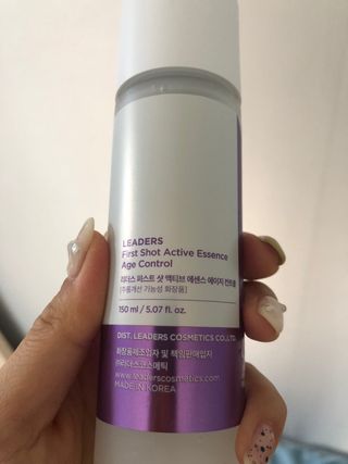 리더스코스메틱 리더스 퍼스트 샷 액티브 에센스 에이지 컨트롤 — 5점을 준 리뷰어가 2022년 2월 올린 사용 사진