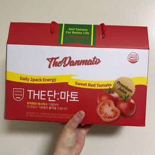 제이제이바이오 더단마토 프리미엄주스 100ml 30팩입 - 무설탕 스테비아 토마토즙 — 4.5점을 준 리뷰어가 2021년 11월 올린 사용 사진
