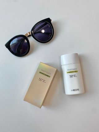 아이레시피 모이스트터치 스포츠 선밀크 50ml (SPF50+ PA+++) — 5점을 준 리뷰어가 2023년 6월 올린 사용 사진