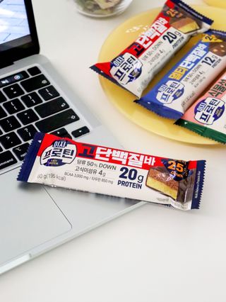 이지프로틴바 3종x각 2ea (고단백질바, 멀티단백질바, 식물성단백질바) — 5점을 준 리뷰어가 2024년 3월 올린 사용 사진