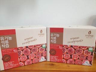 자연에온 유기농 석류 착즙 100mL 10개입 2BOX — 5점을 준 리뷰어가 2020년 12월 올린 사용 사진
