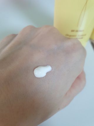 스킨큐어 산다화 유기농 레몬썬크림 — 5점을 준 리뷰어가 2022년 7월 올린 사용 사진