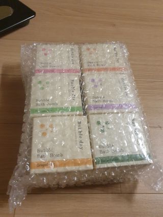 버블데이 배쓰밤 거품입욕제 버블바 6종 — 5점을 준 리뷰어가 2021년 8월 올린 사용 사진