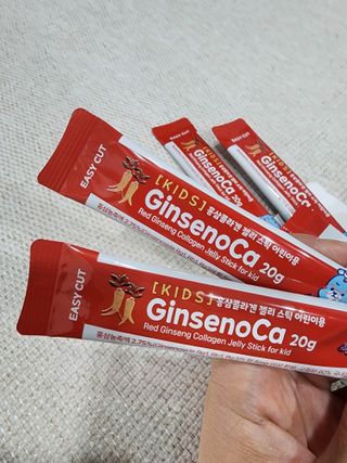 (주)닥터오레고닌 진세노카 키즈 홍삼젤리스틱 — 5점을 준 리뷰어가 2023년 8월 올린 사용 사진