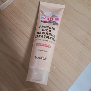 썸헤어 / SUMHAIR 썸헤어 프로틴 리치 머랭 트리트먼트 극손상모 전용 케어 — 5점을 준 리뷰어가 2021년 4월 올린 사용 사진