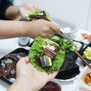 마라도푸드 포항 구룡포 햇 과메기 야채세트 마라도회식당 꽁치 — 4.5점을 준 리뷰어가 2023년 11월 올린 사용 사진