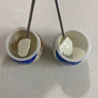 매일바이오 그릭요거트 오리지널 플레인 4개, 로스터리 커피믹스 4개 — 4점을 준 리뷰어가 2021년 12월 올린 사용 사진