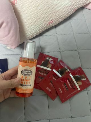 썸헤어 / SUMHAIR [썸헤어] 프로틴 스무디 클리닉 미스트 150ml — 4점을 준 리뷰어가 2021년 6월 올린 사용 사진