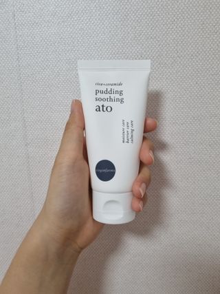 냉장고에 넣어요, 붉은 트러블 피부 다음날 진정되요 [버진팜스 푸딩수딩아토] — 5점을 준 리뷰어가 2021년 8월 올린 사용 사진