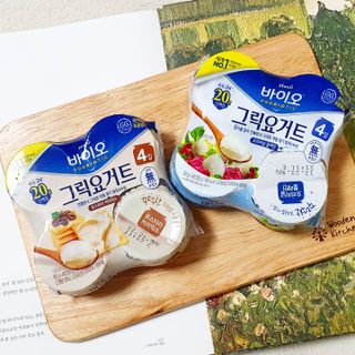 매일바이오 그릭요거트 오리지널 플레인 4개, 로스터리 커피믹스 4개 — 5점을 준 리뷰어가 2021년 12월 올린 사용 사진