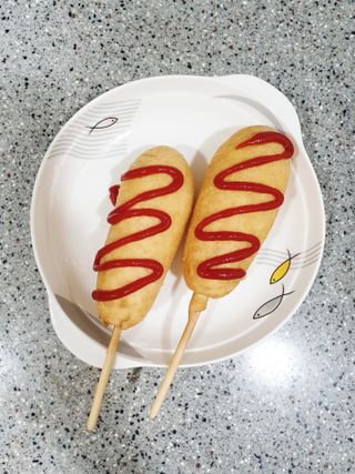 오마뎅 한우핫도그 — 5점을 준 리뷰어가 2021년 5월 올린 사용 사진
