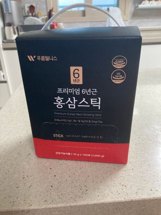 [푸름웰니스] 프리미엄 6년근 홍삼스틱 3mg x 100포 — 5점을 준 리뷰어가 2022년 2월 올린 사용 사진