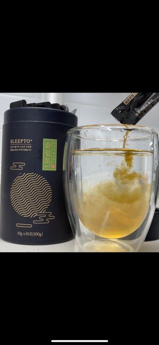 프리마인 자체 기업부설 연구소에서 찾아낸 건강한 수면의 비밀.  슬립토 플러스 30포 — 3.5점을 준 리뷰어가 2023년 4월 올린 사용 사진