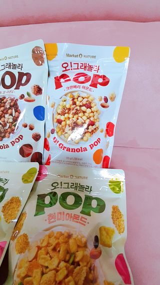 오!그래놀라팝 현미아몬드 — 5점을 준 리뷰어가 2022년 4월 올린 사용 사진