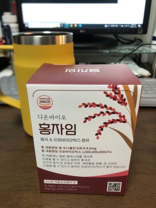 하루 1포로 콜레스테롤, 유산균, 고역가 소화효소까지 한번에 섭취! 다온바이오 홍자임 1개월분(30포) — 5점을 준 리뷰어가 2022년 12월 올린 사용 사진