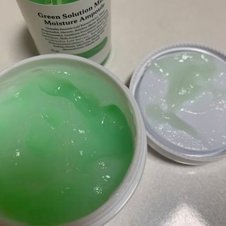 [녹산] 그린 솔루션 멀티 수분 앰플 + 그린 솔루션 멀티 수분크림 — 4점을 준 리뷰어가 2022년 9월 올린 사용 사진
