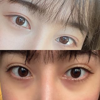 씨스터앤 더블이펙트 워터프루프 아이펜슬 11종 택 1 — 5점을 준 리뷰어가 2022년 1월 올린 사용 사진