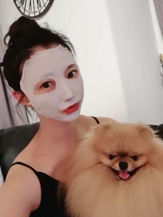 아이디플라코스메틱 페이스핏 플라스터 마스크 _ 리뉴얼 — 5점을 준 리뷰어가 2021년 7월 올린 사용 사진