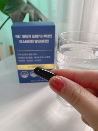 지바이오렉스 RE;알티지오메가3 루테인아스타잔틴 멀티비타민 — 5점을 준 리뷰어가 2022년 10월 올린 사용 사진