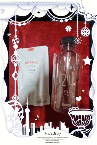 클린24시간 1BOX(5포) + 전용보틀(500ml) — 5점을 준 리뷰어가 2022년 8월 올린 사용 사진