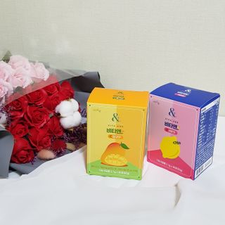 비타앤C 레몬맛, 망고맛 — 5점을 준 리뷰어가 2021년 4월 올린 사용 사진