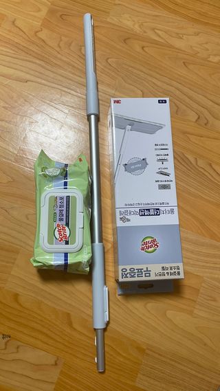 3M 스카치브라이트 파스텔블루 대형 밀대걸레 + 물걸레청소포 대형 30매 세트 — 4.5점을 준 리뷰어가 2023년 12월 올린 사용 사진