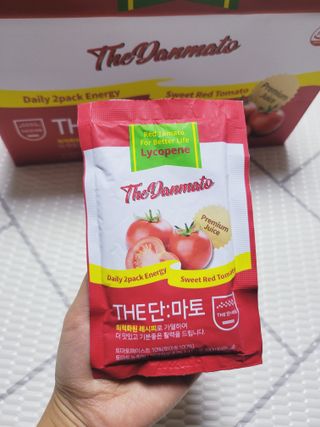 제이제이바이오 더단마토 프리미엄주스 100ml 30팩입 - 무설탕 스테비아 토마토즙 — 5점을 준 리뷰어가 2021년 11월 올린 사용 사진