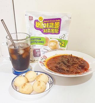 한성기업 베이크볼 치즈몽땅 300g x 2봉 — 5점을 준 리뷰어가 2021년 9월 올린 사용 사진