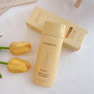 스킨큐어 산다화 유기농 레몬썬크림 — 5점을 준 리뷰어가 2022년 4월 올린 사용 사진
