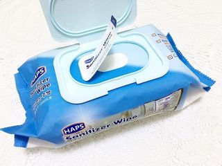 햅스 세균없는 주방 대형 2팩, HAPS sanitizer wipe — 5점을 준 리뷰어가 2022년 1월 올린 사용 사진