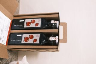 [바이윙클] 페르시아 유기농 석류 착즙주스 750ml 2병 + 선물박스 세트 — 4.5점을 준 리뷰어가 2022년 3월 올린 사용 사진