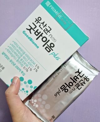 프리마인 유산균 국가지정연구소 선정, 살아있는 생유산균 200억 마리의 힘. 유산균n굿바이옴플러스 — 4점을 준 리뷰어가 2021년 10월 올린 사용 사진