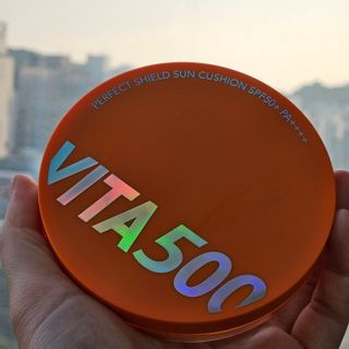 광동생활건강 MF[광동] 비타500✨주름개선·미백·SPF50+🌞퍼펙트쉴드 빅 선쿠션 본품 — 3점을 준 리뷰어가 2024년 5월 올린 사용 사진