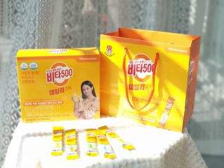 광동제약 [광동] 비타500데일리스틱 70포X2개 + 뚱랑이엽서 + 쇼핑백 증정 — 4.5점을 준 리뷰어가 2022년 1월 올린 사용 사진