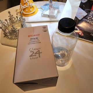 클린24시간 1BOX(5포) + 전용보틀(500ml) — 5점을 준 리뷰어가 2022년 7월 올린 사용 사진