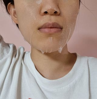 닥터마시멜로 닥터마스멜로 마블러스 아쿠아 클리닉 마스크 — 5점을 준 리뷰어가 2021년 7월 올린 사용 사진